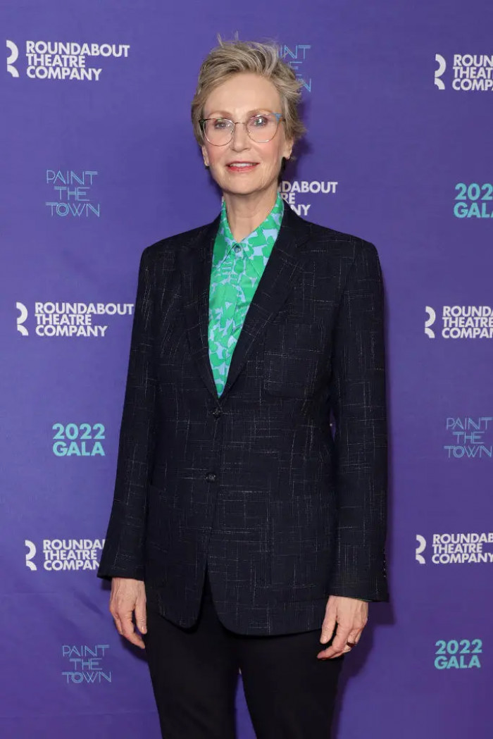 19. Here's Jane Lynch, who played Coach Sue Sylvester on Glee