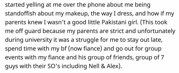 OP said that Nell seemed like the type of woman who tears down other women