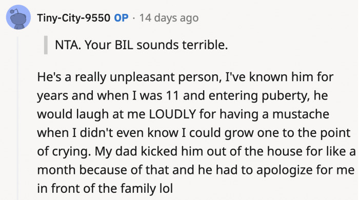 OP's dad sounds really cool, though.