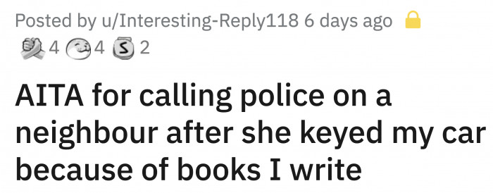 Soon enough, OP saw Dalia leaving the religious leaflets