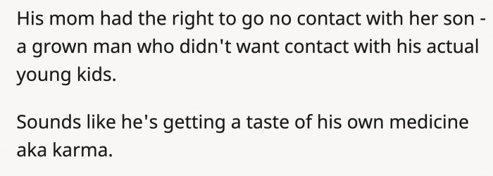 Instead of having other people put all the blame on her.