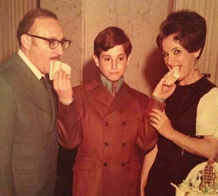 37. Young Bob Saget with his parents at Circa in either 1969 or 1970