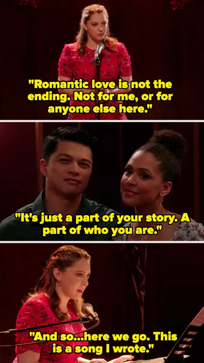 9. Crazy Ex-Girlfriend ended with the theme of the show