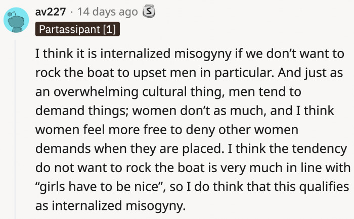 Simply said, it's do what you've been told because you don't want the big, strong men to be angry at you.