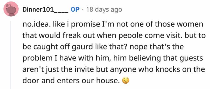 OP shouldn't feel bad for anything; it's her shameless husband who should feel guilty for what he did.