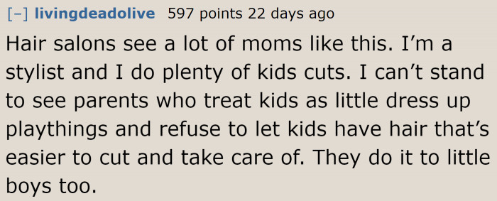 Even little boys are being treated like Barbie dolls.