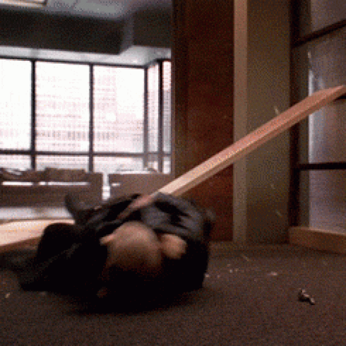 5. Angel: A funny scene of Spike and Angel fighting because Spike couldn't stop teasing Angel for becoming a puppet.