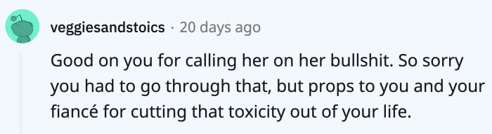 Your life can only be better from here, OP