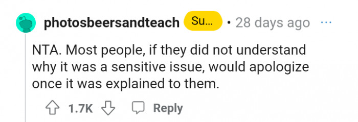 Seems someone needs to explain better to OP's MIL.