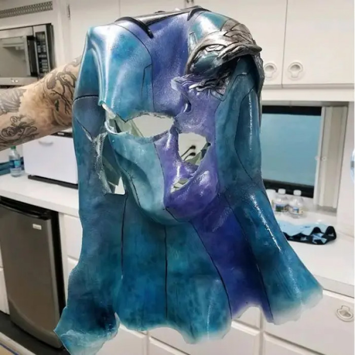 4. Once it comes off, it resembles a big fruit roll-up