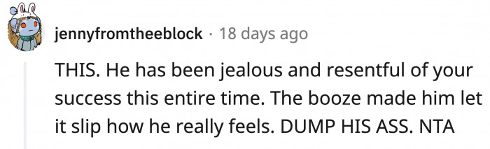 That's some boozy Freudian slip of the tongue