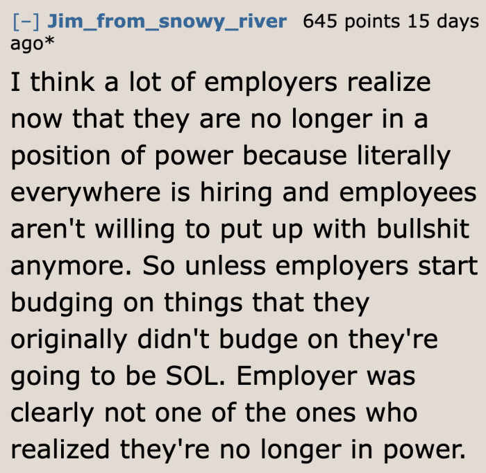 If the manager kept his word, there'd be no problem.