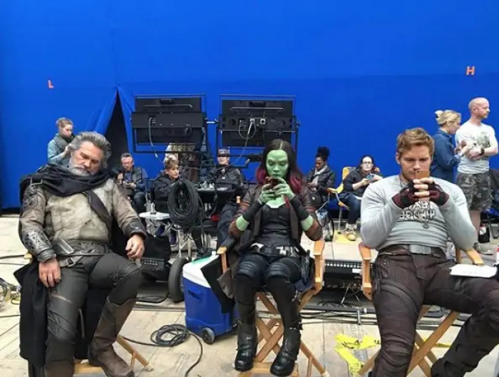 22. Ego likes to nap almost as much as Gamora and Star-Lord like to text