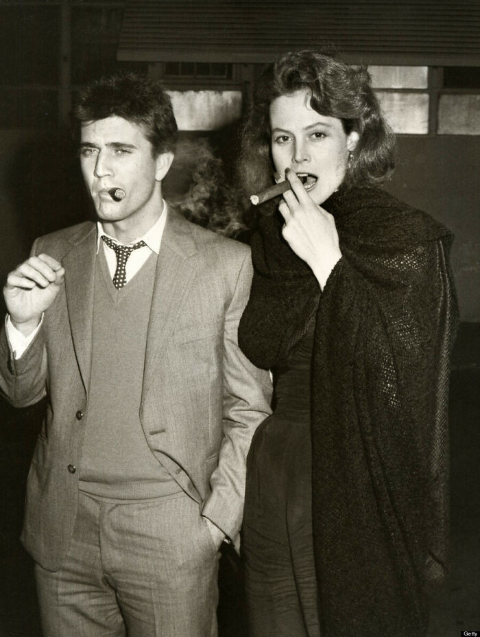 41. Here are Mel Gibson and Sigourney Weaver in 1983