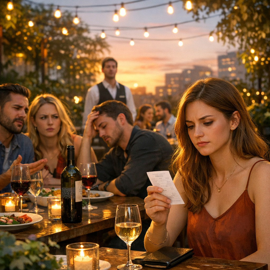 Am I Justified for Refusing to Tip at a Fancy Restaurant Despite Friends Insistence?