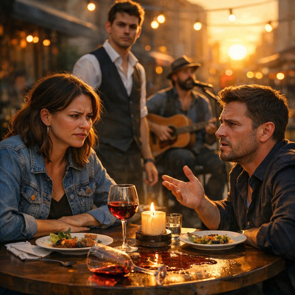 AITA for not tipping a waiter after argument with husband on anniversary dinner?