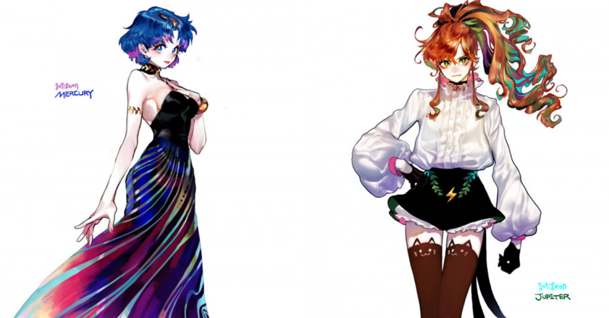 Korean Illustrator Takes The Spotlight With Phenomenal Redesigns Of The Inner Senshi Scouts From Sailor Moon