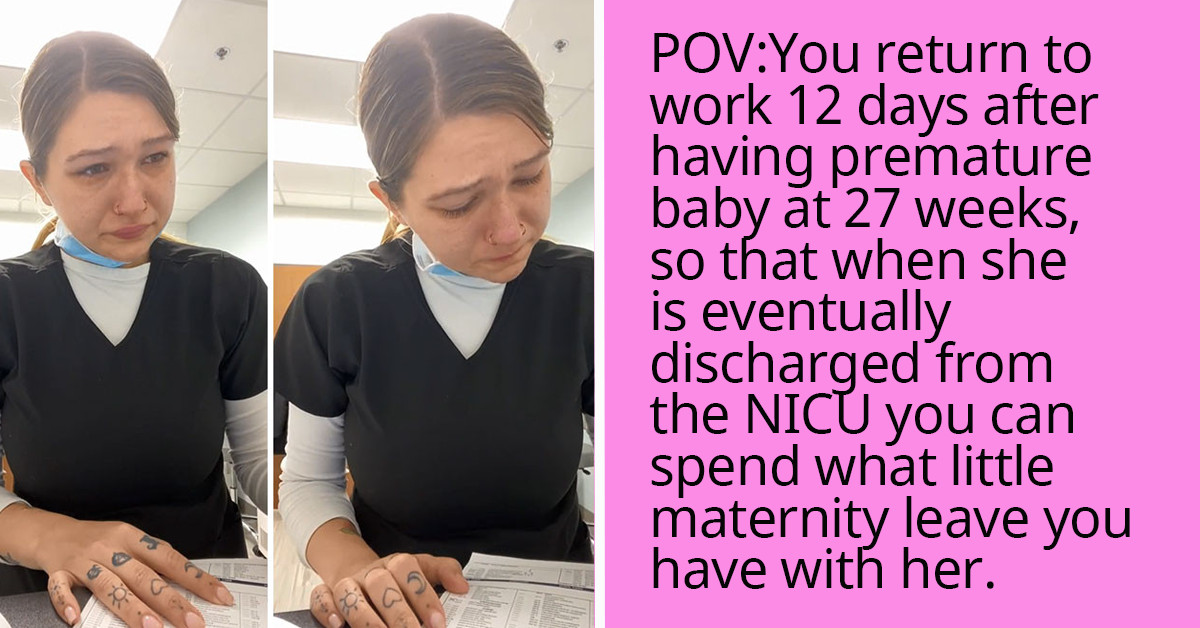 Mom In Tears Goes Viral After Sharing How She Had To Return To Work Only 12 Days After Giving Birth, And People Online Helped Her Out