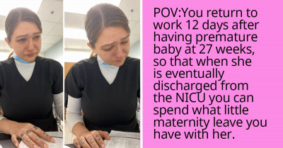 Mom In Tears Goes Viral After Sharing How She Had To Return To Work Only 12 Days After Giving Birth, And People Online Helped Her Out