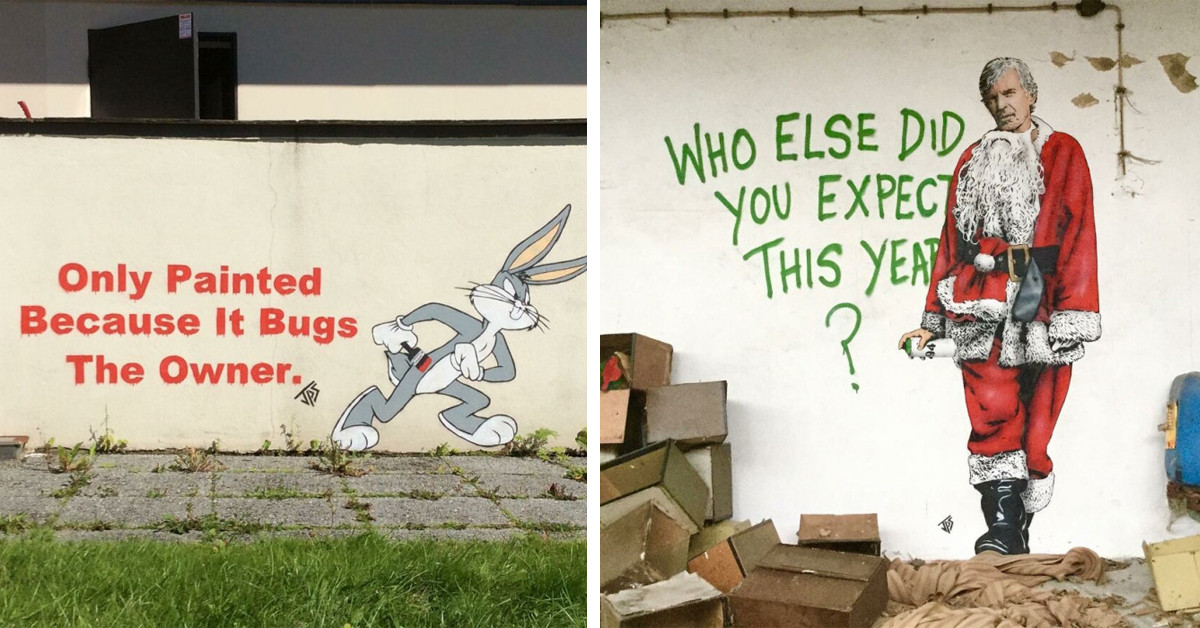 This Creative Artist Filled The Streets With An Interactive Collection Of Colorful Graffiti