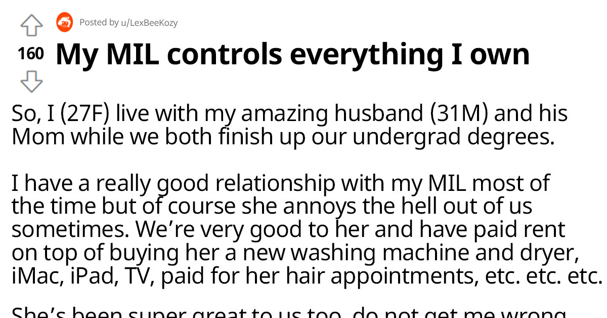 Redditors Tell A Woman To Grow A Backbone And Stop Her Mother-In-Law From Controlling Her Things