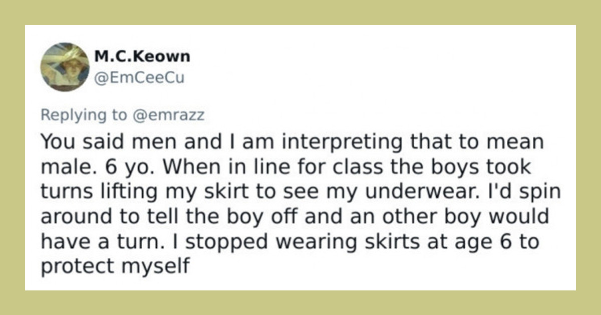 30 Heartwrenching Examples Of How Young Girls Were When They Stopped Trusting Men