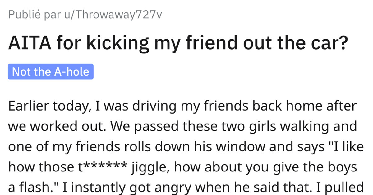 Man's Friend Makes Disgusting Comments to Passing Girls, So He Makes His Friend Walk Home