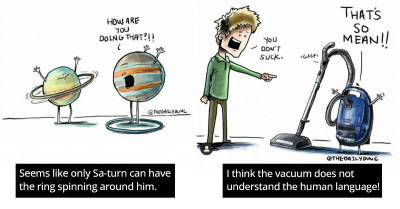 Creative Artist Depicts Conversations Among Inanimate Objects In These Clever Illustrations