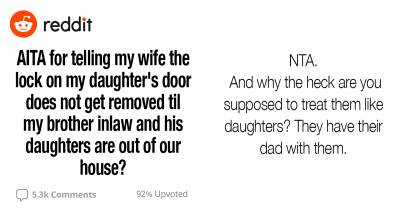 Dad Installs a Lock on His 16-Year-Old Daughter’s Bedroom to Prevent Her 18-Year-Old Cousins from Violating Her Privacy, and Now His Wife and Her Brother Hate Him for It