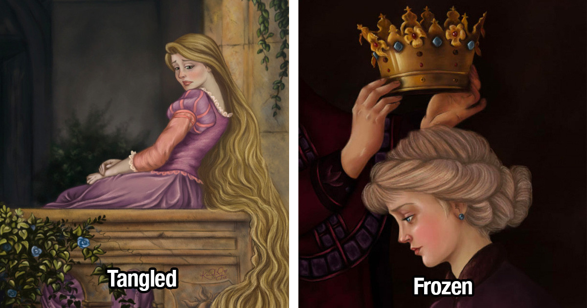 Disney Fan Creates Character Portraits As Renaissance Art