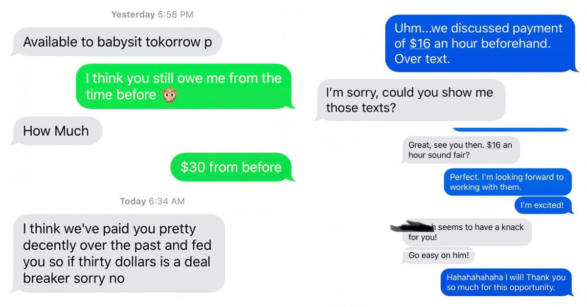 20 Choosing Beggars Trying To Scam People Into Babysitting For Free