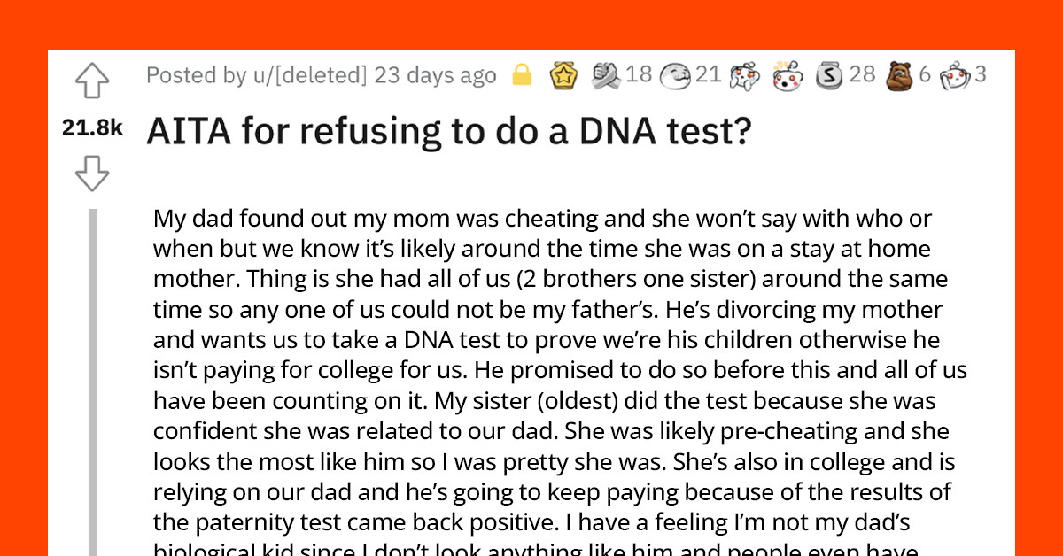 Teen Refuses To Take A DNA Test Because He Is Afraid His Father Won’t Pay For His College