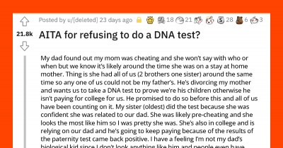 Teen Refuses To Take A DNA Test Because He Is Afraid His Father Won’t Pay For His College
