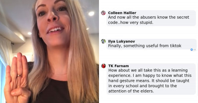Tiktok User Was Rescued From Domestic Violence After Showing This Hand Gesture That Saved Her Life