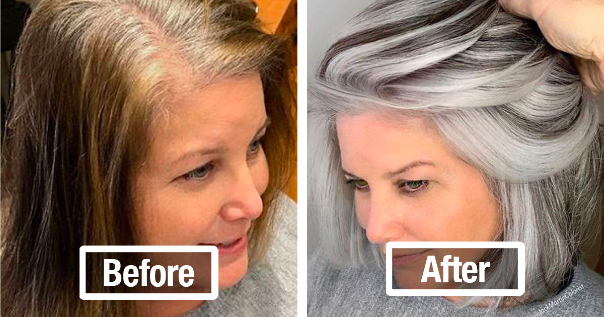 Hairstylist Makes His Clients Embrace Grey Hair and Its Grandeur, Instead of Trying to Cover Grey Roots