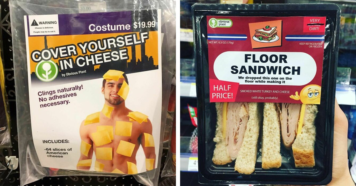 30 Pictures Of Hilarious Fake Items Deliberately Placed In Real Stores By Comedian "Obvious Plant"
