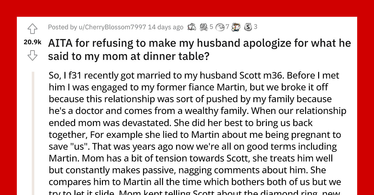 Man Who Always Gets Compared To His Wife’s Ex-Fiance By His MIL Serves Her A Deserved Comeback