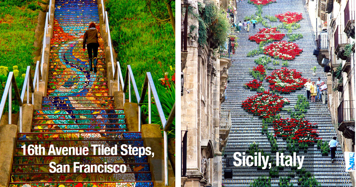 These Colorful Stairs Will Make You Want to Visit the Beautiful Countries They're Located In