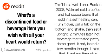 People On The Internet Tell The World That They Want These Discontinued Food Items Back