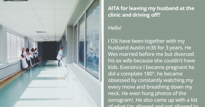 Pregnant Woman Leaves Her Controlling Husband At The Clinic But Then Feels Guilty About It And Asks Reddit For Advice