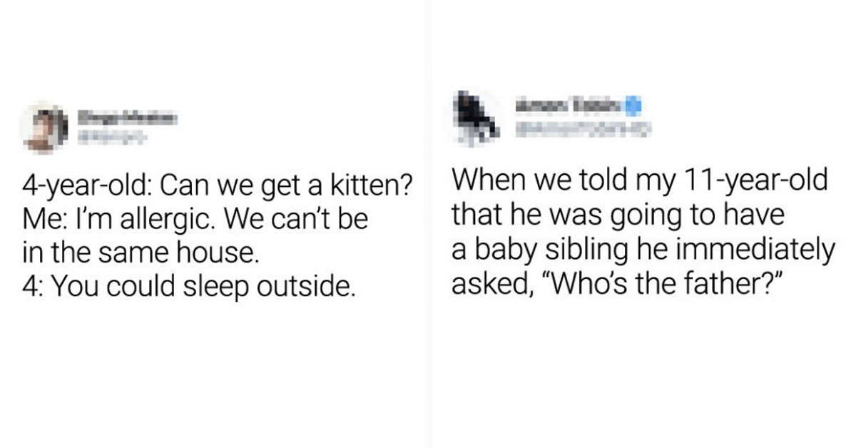 15+ Funny Images Of Kids Who Took Courses On How To Endlessly Entertain Their Parents