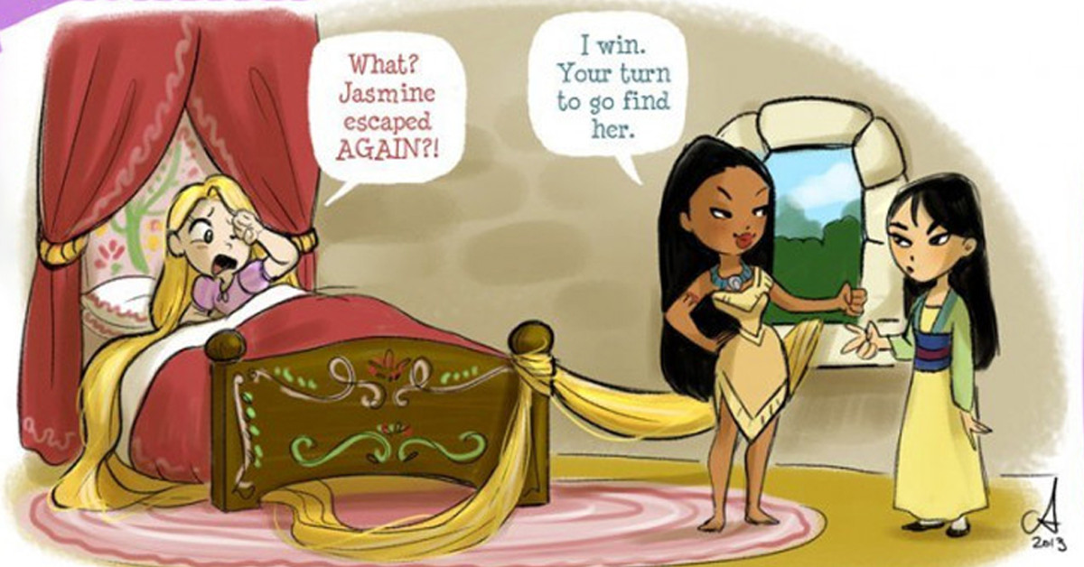If You’ve Ever Wondered What It Would Be Like If Disney Princesses Lived Today and Together, You Will Love These 30+ Comics