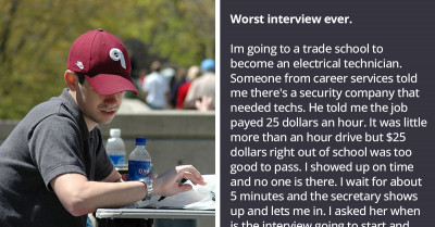 Man Gets Disrespected At A Job Interview, So He Pretends He Is Accepting The Job Just So He Could Not Show On Monday
