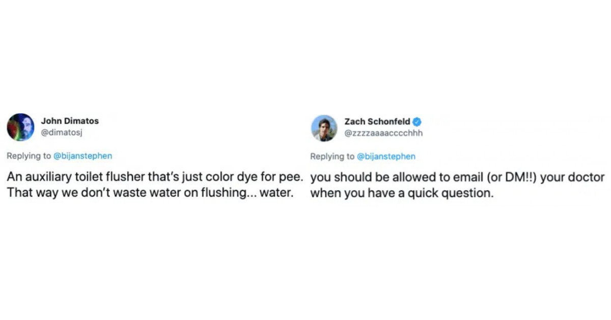 25 People Tweeted Their Silly Ideas For Making The World A Better Place