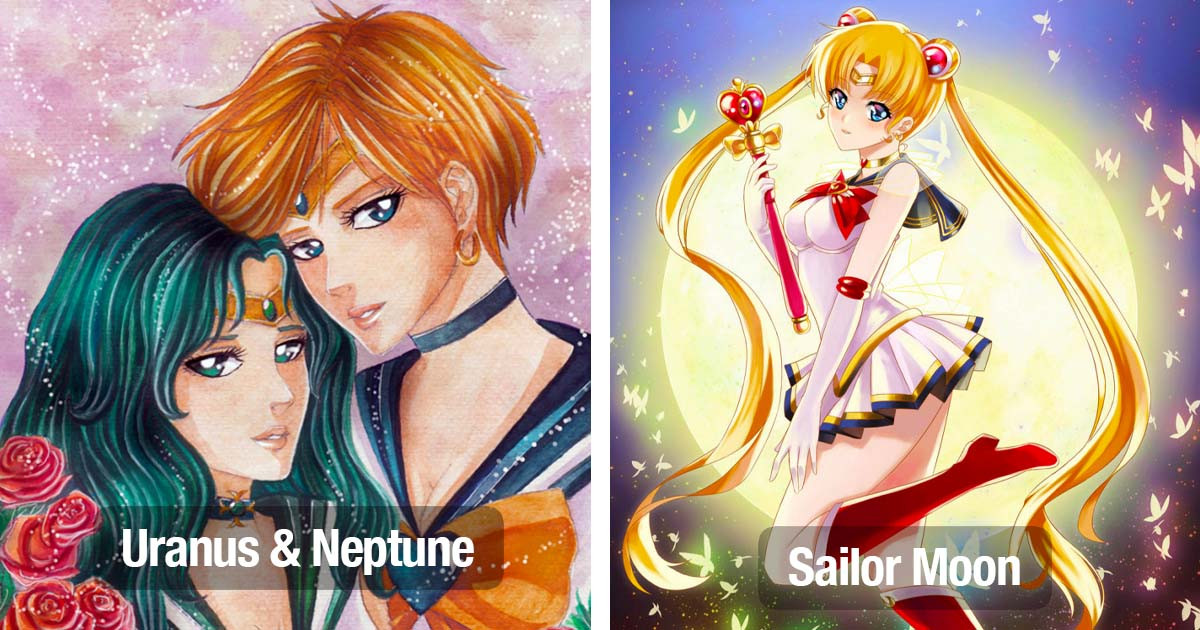 Extremely Talented Artist Illustrates Sailor Moon Character Portraits and Other Pop Culture Favorites