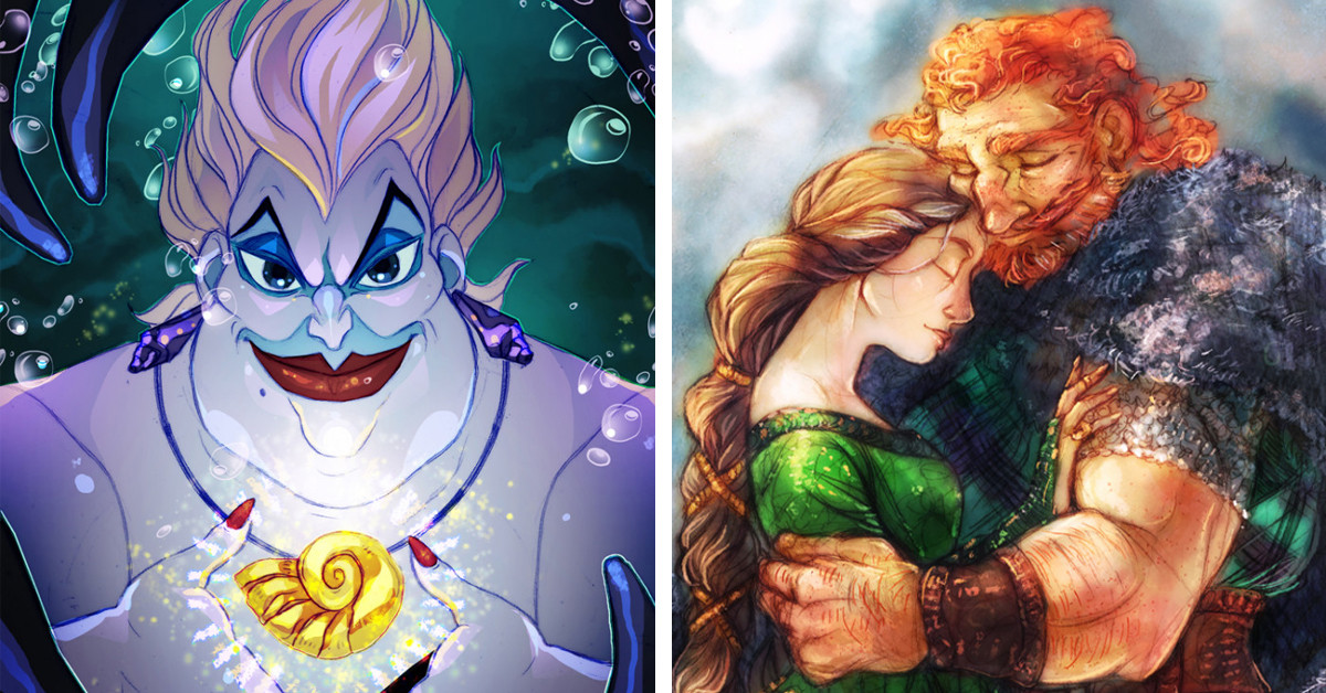 Three Completely Different Disney Fans Create Fan Art In Their Own Unique Styles