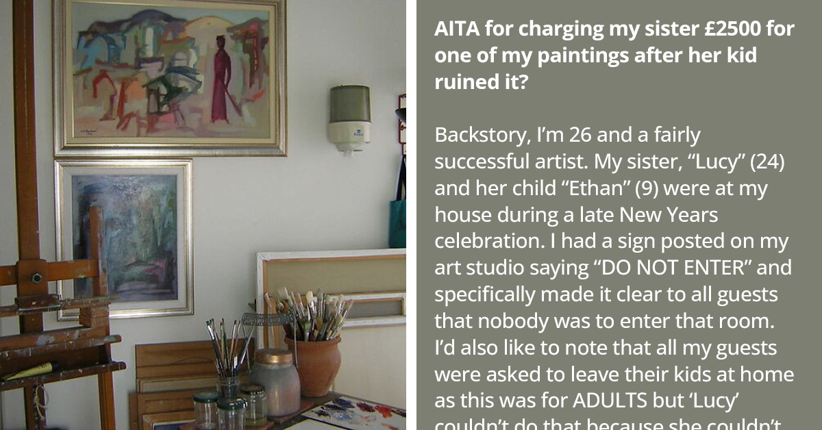 Artist Demands $3,400 From Her Sister For A Painting Her 9-Year-Old Nephew Ruined