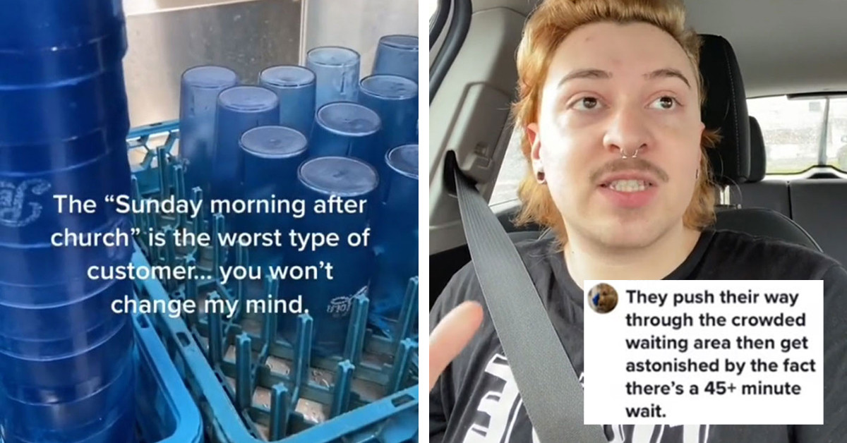 Restaurant Servers Agree With TikTok User Stating That Sunday After Churchgoers Are The Worst Customers