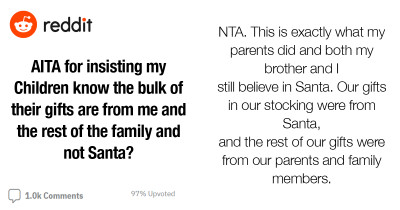 Mom Points Out The Problem With Telling Kids That Their Expensive Gifts Came From Santa And Here's Why