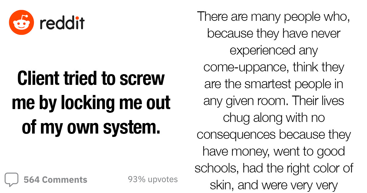 Conniving Lawyer Tries To Lock A Clever IT Developer Out Of His Own System But It Backfired Instantly